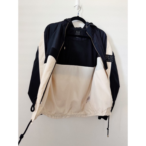 P.E Nation Man Down Hooded Jacket Cream Black XS - Picture 9 of 11